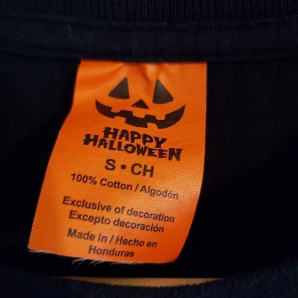 Child small Glow skeleton Halloween shirt - Picture 3 of 3